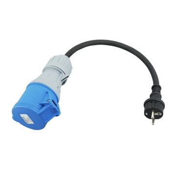 Adapter from household socket to industrial socket CEE - Schuko 16A-32A 220V
