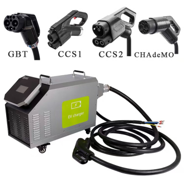 40KW GBT 3IN1 EV Charging Station With CEE Portable 15kw 20KW 30KW Fast Ev Car Dc Charger for Electric Car